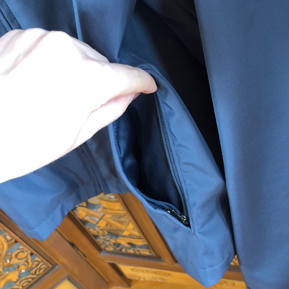Banana Republic Teal Blue Rain Jacket Men’s Size XXL Long Sleeve Collared Adult - Picture 3 of 6